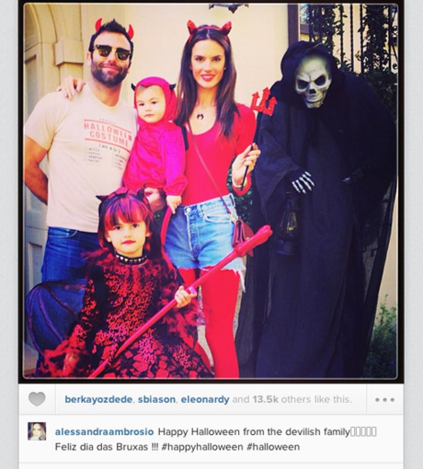 Natürlich dürfen auch die Family-Bilder nicht fehlen. Hier zeigt sich die Rasselbande von Alessandra Ambrosio...