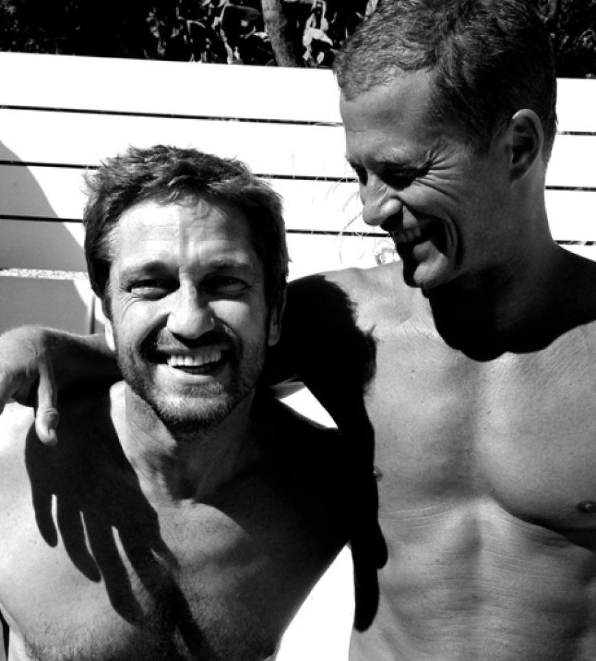 Na, wen haben wir denn da? Tatsächlich! Es sind Hollywood-Star Gerard Butler und