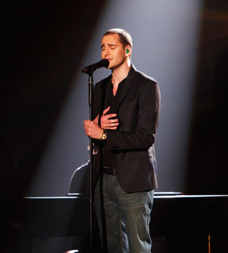 Die vierte Live-Show: Schmusesänger Michael Lane aus Team Xavier konnte sich mit dem Song