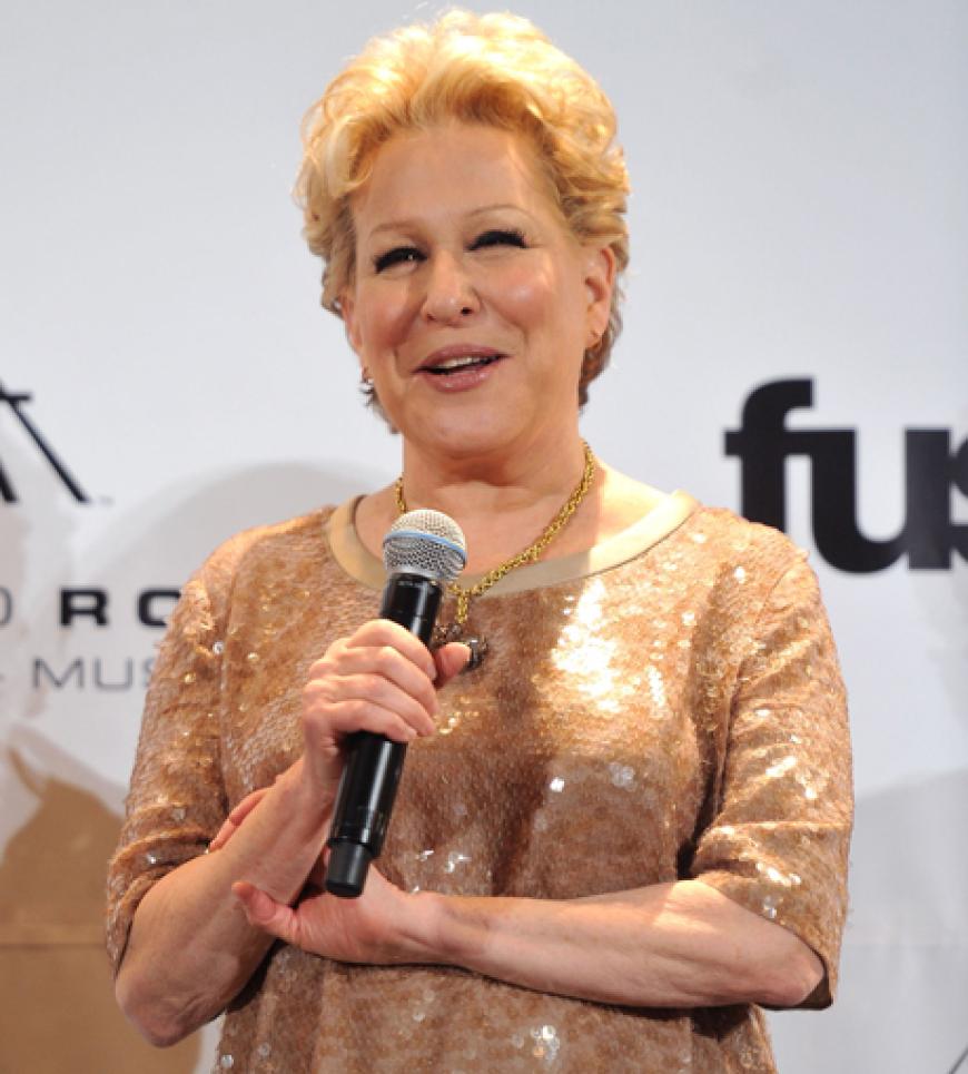 Hollywood-Star Bette Midler führte durch den glamourösen Rock-Abend im edlen Waldorf Astoria Hotel in New York