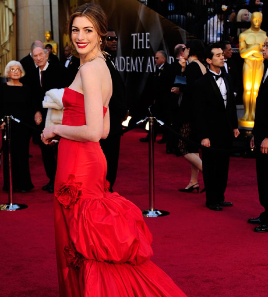 Anne Hathaway in Valentino