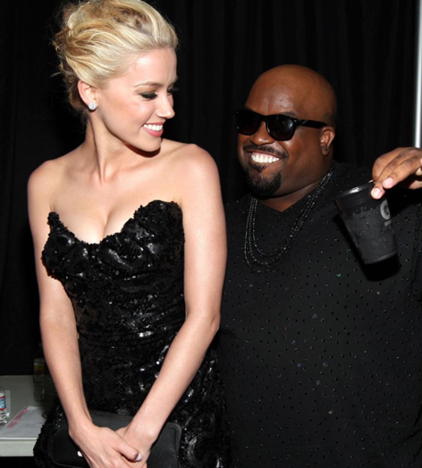 Amber Heard und Cee Lo Green hatten backstage eine Menge Spaß