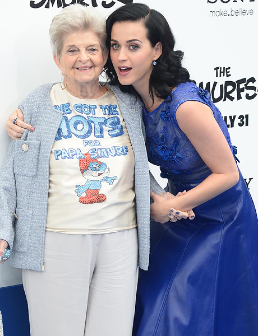 Niedlich: Katy Perry mit ihrer Oma