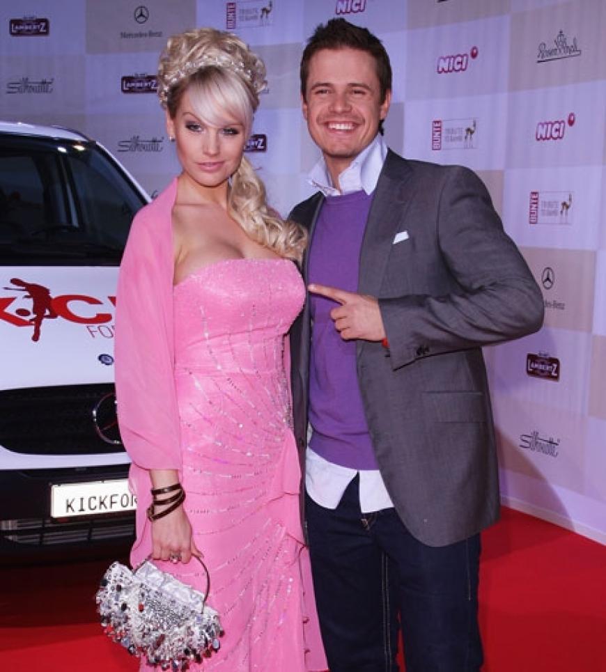 Gina-Lisa im Barbie-Outfit bei der