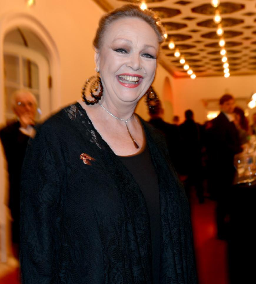 Schauspielerin Barbara Schöne strahlte