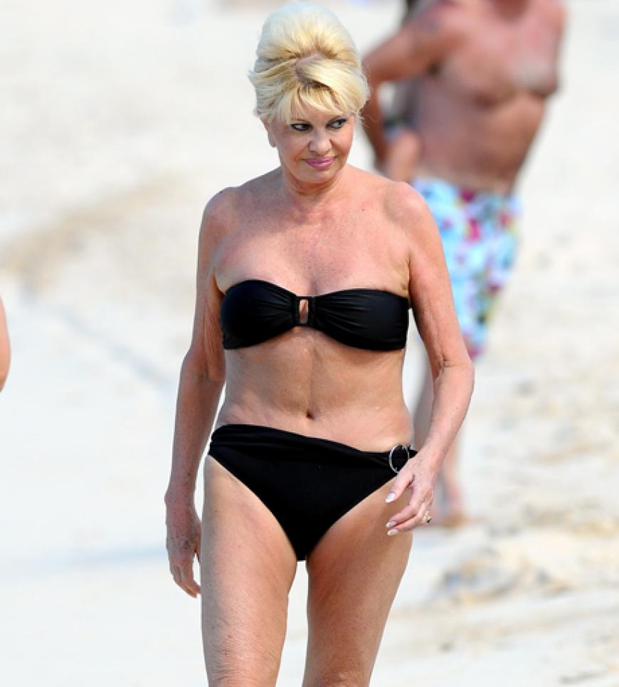 Auch Society-Frau Ivana Trump bevorzugt die luxuriöse Promi-Insel für ihre freien Tage