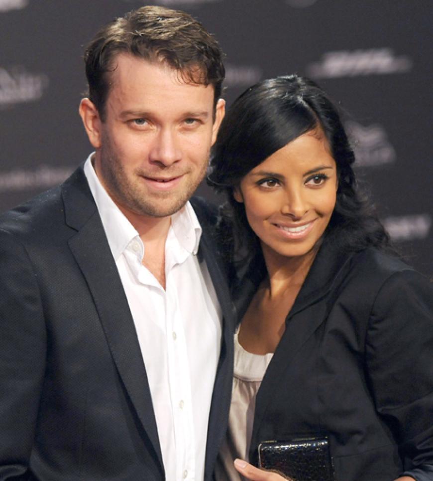 Christian Ulmen und Collien Fernande zeigten sich ganz verliebt, wollten aber keine Fragen zu ihrer bevorstehenden Hochzeit beantworten