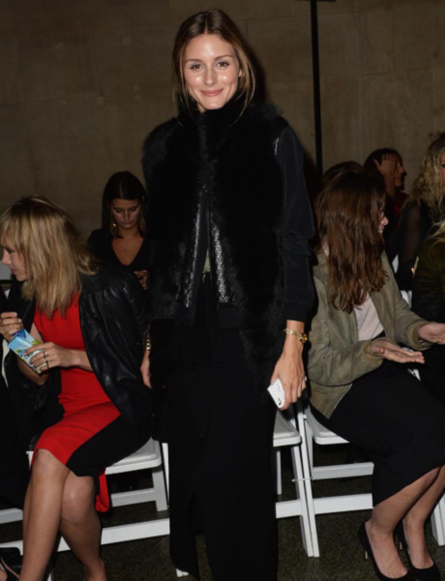 Strahlte: Olivia Palermo jettete ebenfalls aus dem Big Apple an die Themse
