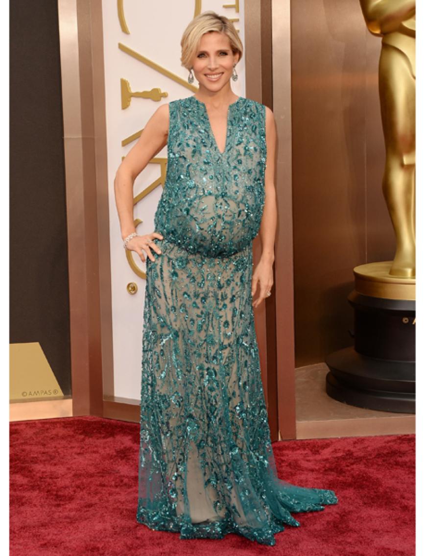 Elsa Pataky schob ihre Riesen-Babykugel vor sich her, die durch ihr Kleid noch betont wurde