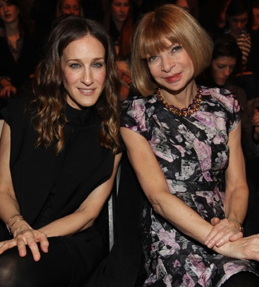 Ein Lächeln für die Kamera: Sarah Jessica Parker und Anna Wintour
