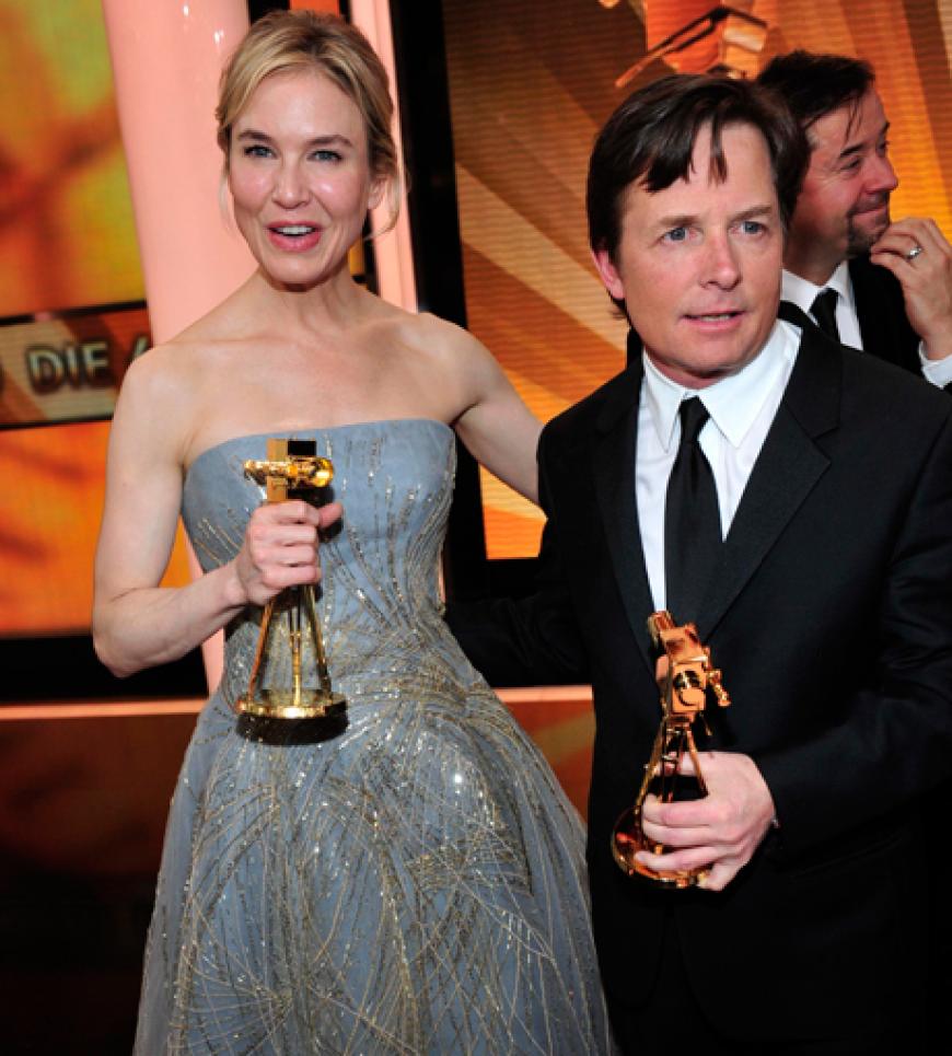 Die Preisträger Renée Zellweger und Michael J. Fox