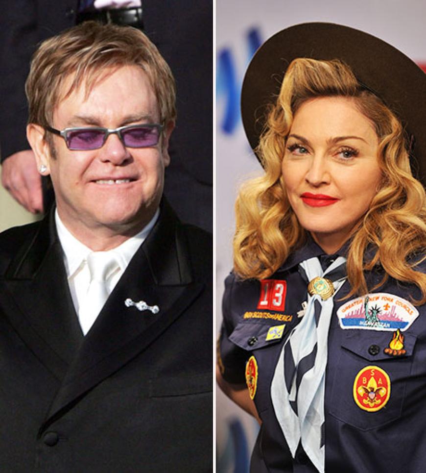Alles wieder im Lot: Sir Elton John und Madonna haben ihren Streit beendet