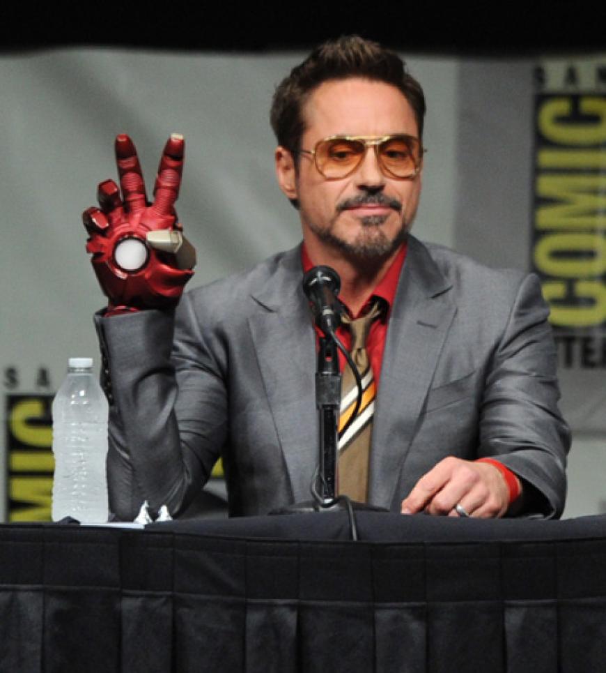 Er ist zurück! Auf der Comic Con stellte Hollywood-Star Robert Downey Jr. sich den Fragen der Journalisten - alles zum Thema