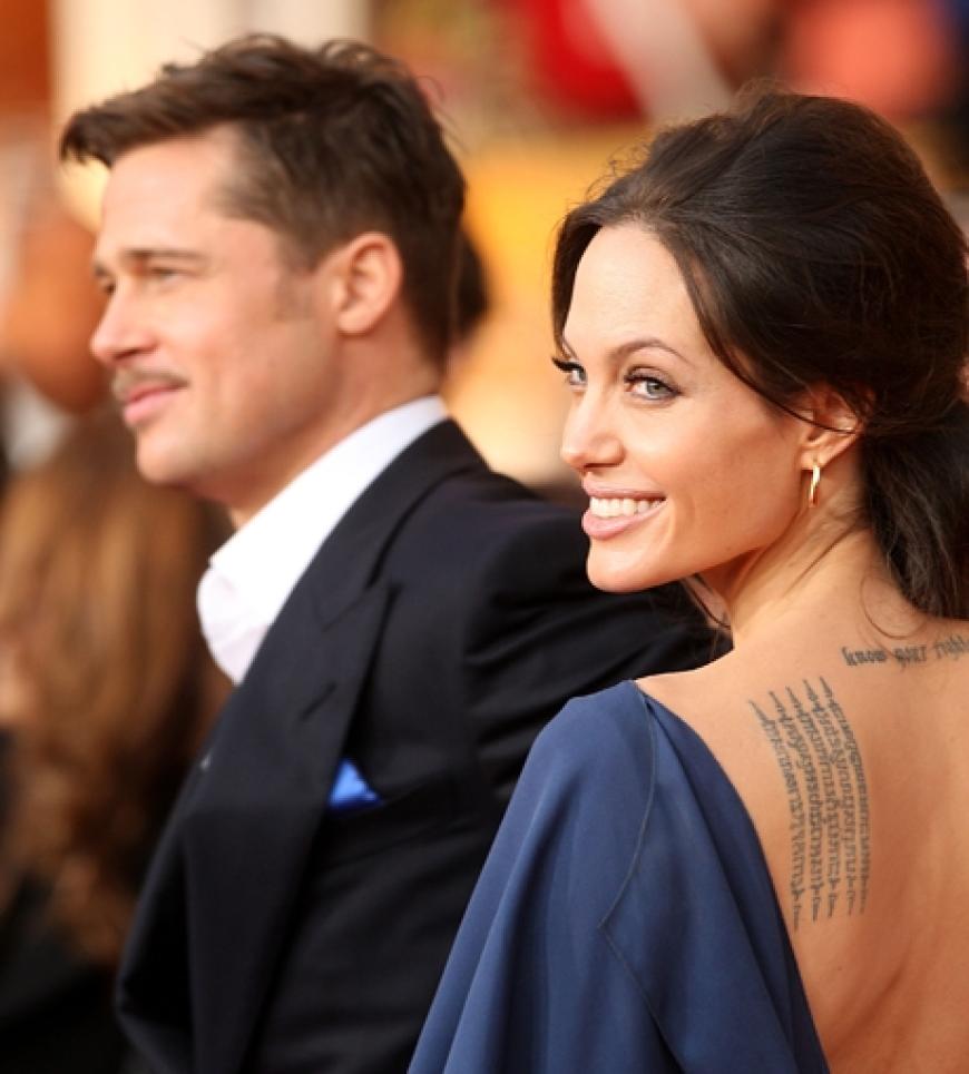 Zur Verleihung waren auch die Oscar-Anwärter Brad Pitt und Angelina Jolie angereist.