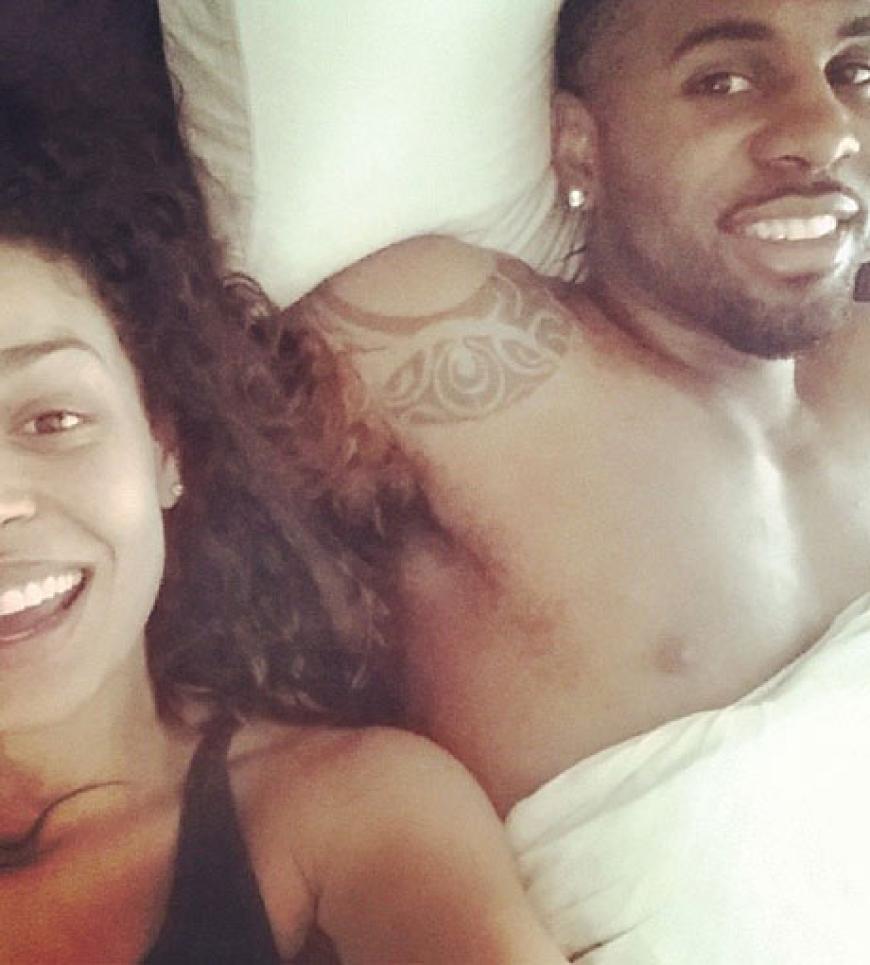 Jordin Sparks und Jason Derulo in ihren Laken