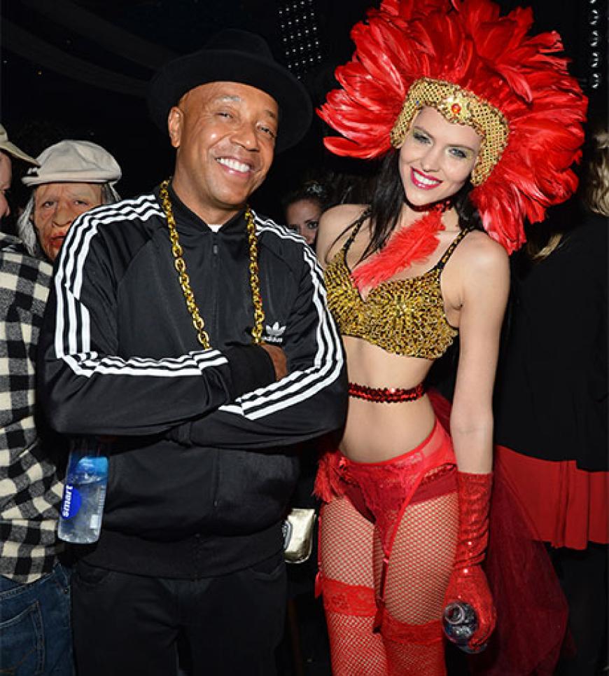 Musik-Mogul Russell Simmons mit GNTM-Model Hana Nitsche, die inzwischen verdächtig häufig an seiner Seite zu sehen ist