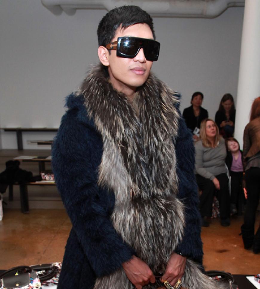Star-Blogger Bryan Boy ist bei den Designern ein beliebter Gast in der Front-Row