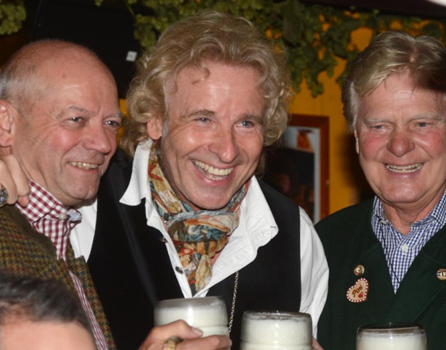 Unternehmer Joachim Hunold (l.), Entertainer Thomas Gottschalk(m.) und Unternehmer Viktor Erdmann