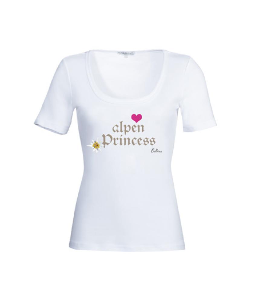 Zur Alpen-Prinzessin werden wir mit diesem Shirt von Balbina. Das gibt es für ca. 60 Euro über pinjafashion.de