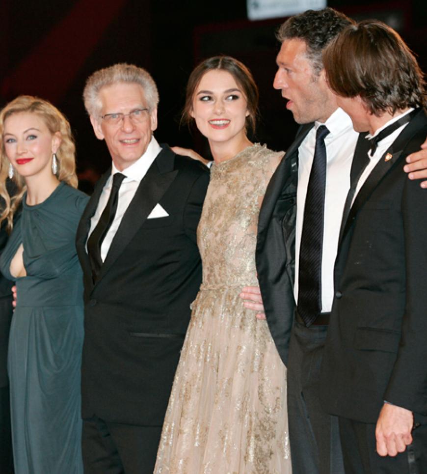 Keira Knightley mit Michael Fassbender, Sarah Gadon, David Cronenberg, Keira Knightley, Vincent Cassel, Viggo Mortensen
