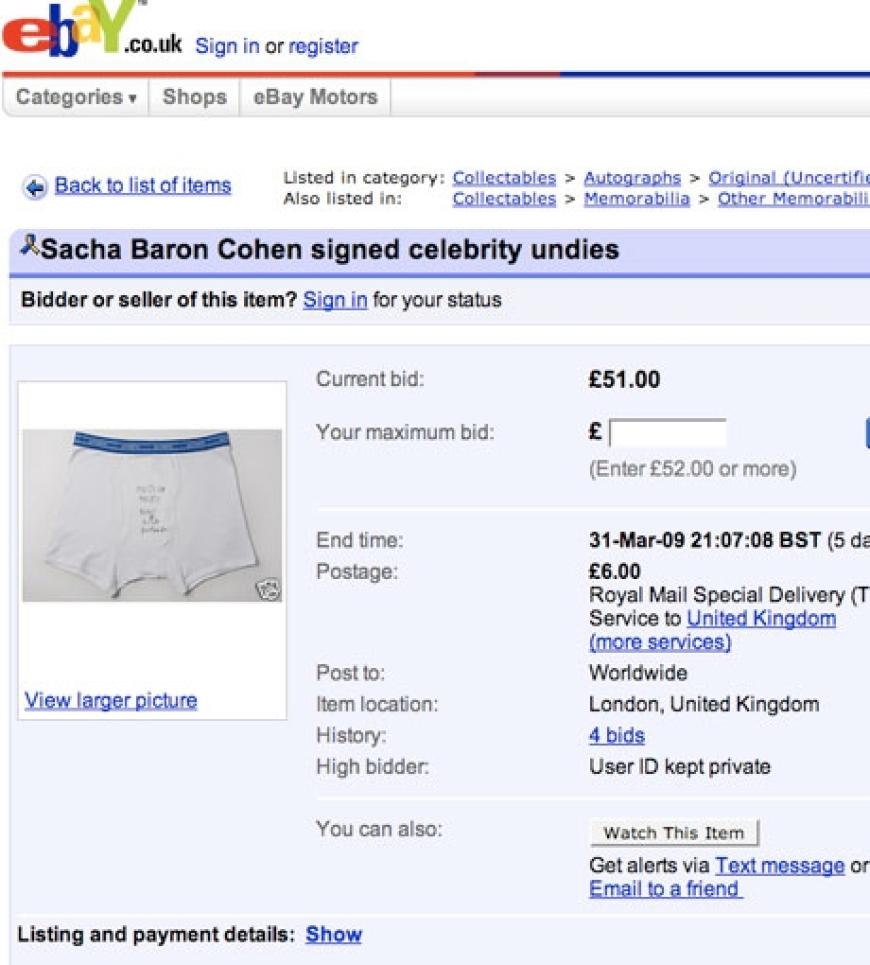 Borat-Star Sasha Baron Cohen