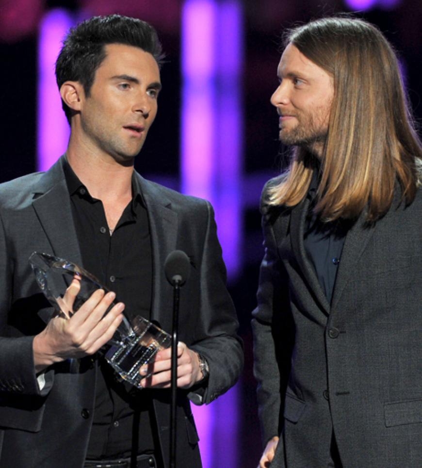 Adam Levine und James Valentine freuten sich riesig: Ihre Band