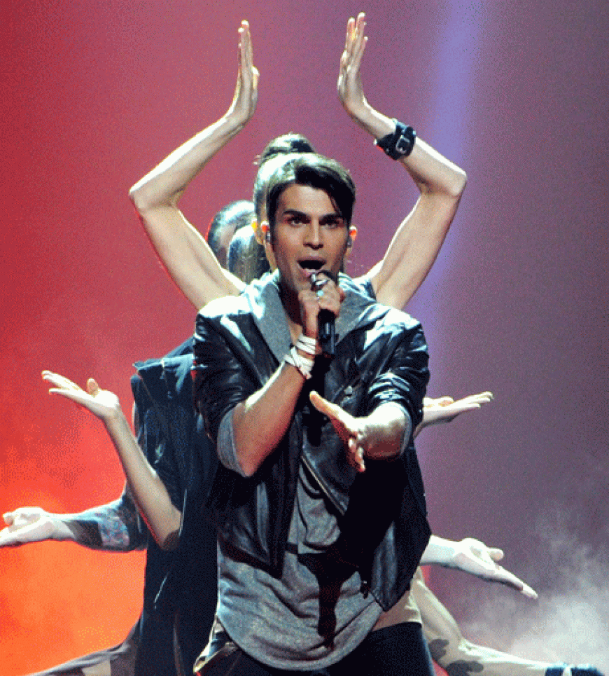 Einer hat es geschafft: Tooji (Baptiste Giabiconis Doppelgänger) schnitt für Norwegen schlechter ab, als Engelbert für Großbritannien