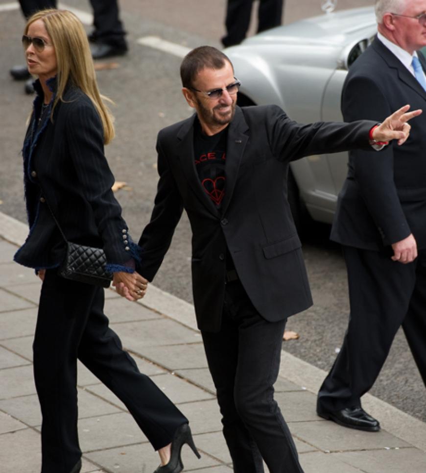 Ringo Starr kommt am Standesamt Westminster im Londoner Stadtteil Marylebone an