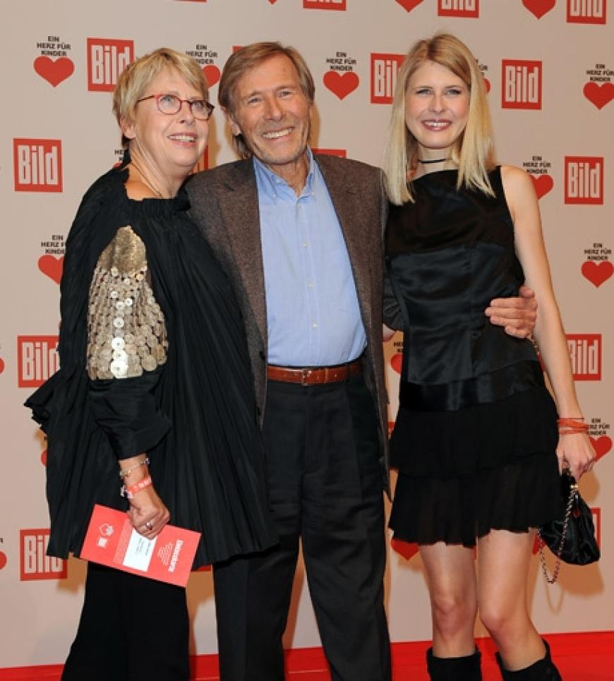 Schauspieler Horst Janson mit seiner Frau Hella und seiner Tochter Laura