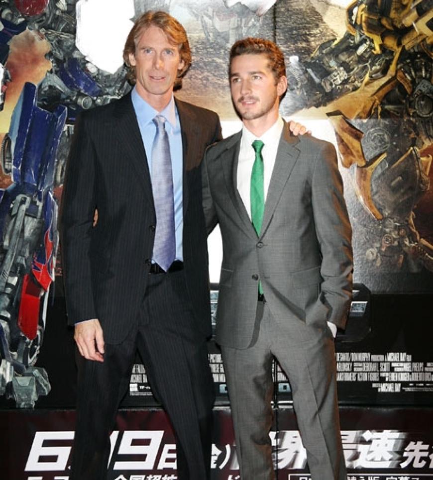 Ein tolles Team: Regisseur Michael Bay und Schauspieler Shia LaBeouf