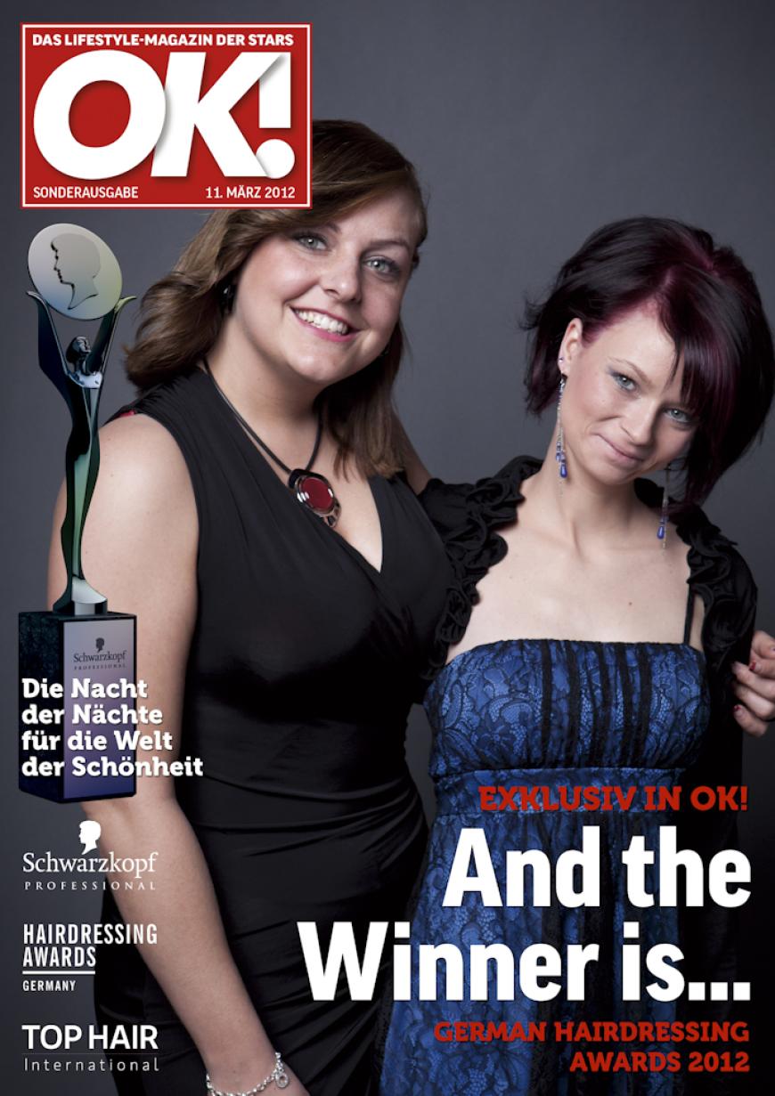 Einmal im Leben das Cover der OK! zieren! Für die Gäste des „German Hairdressing Award 2012“ wurde dieses Traum Wirklichkeit. Jeder Gast des Gala-Abends konnte an einem persönlichen OK! Fotoshooting teilnehmen - und die tollen Ergebnisse sehen Sie hier! Viel Spaß beim Durchklicken!