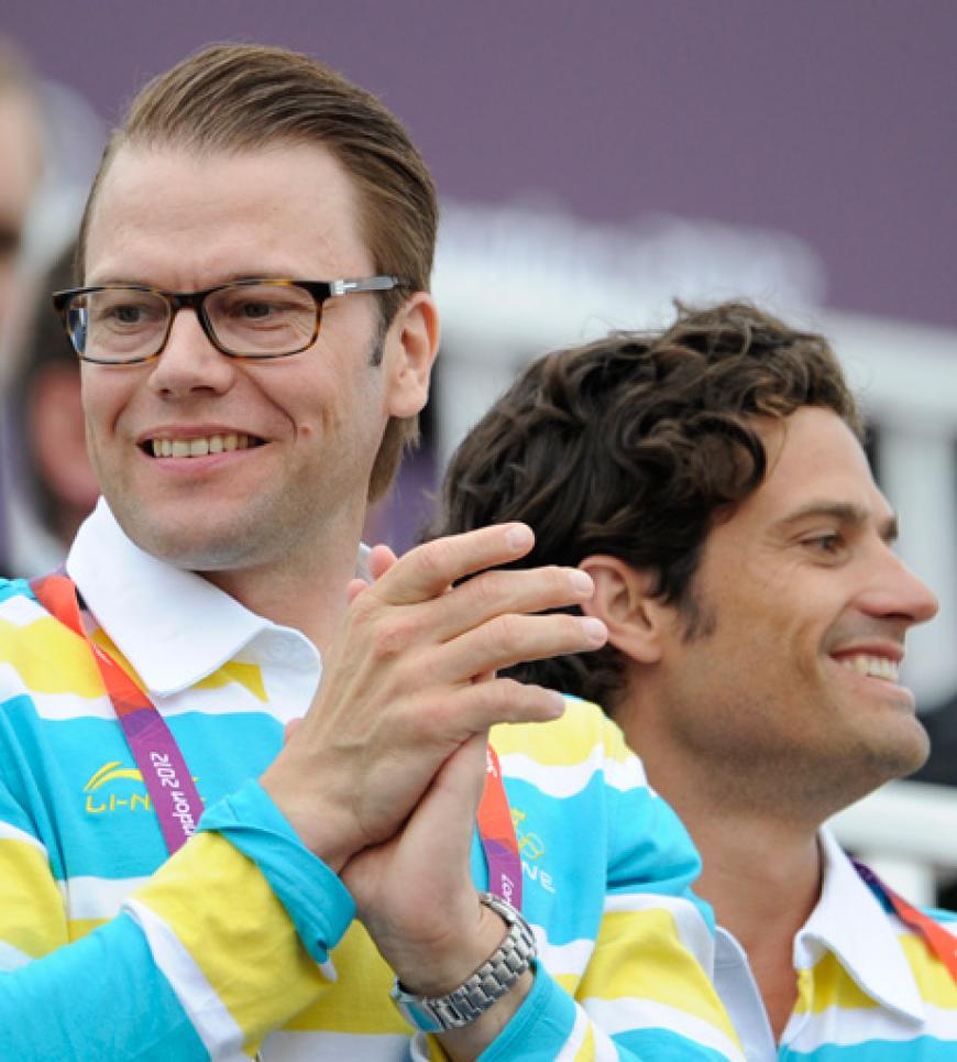 Auch das schwedische Königshaus jubelt mit. Prinz Daniel, Ehemann von Kronprinzessin Victoria ist im Olympia-Fieber - ebenso wie sein Schwager Prinz Carl Philip