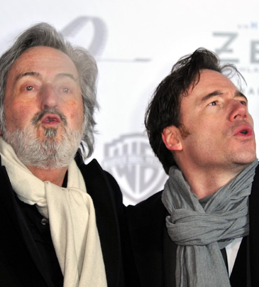 Regisseur Helmut Dietl und Zettl-Darsteller Michael Bully Herbig