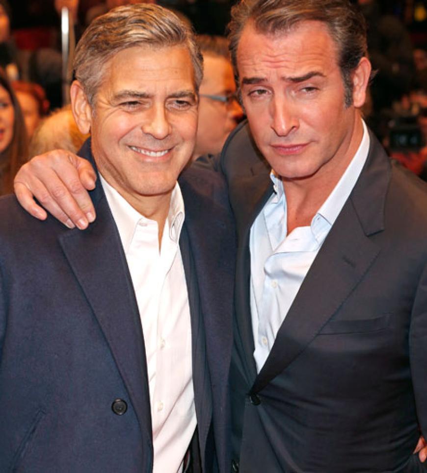 Tag 3 auf der Berlinale: Frauenschwarm George Clooney sorgte für Kreischalarm auf dem Roten Teppich. Gemeinsam mit Oscar-Preisträger Jean Dujardin feierte er die Premiere von