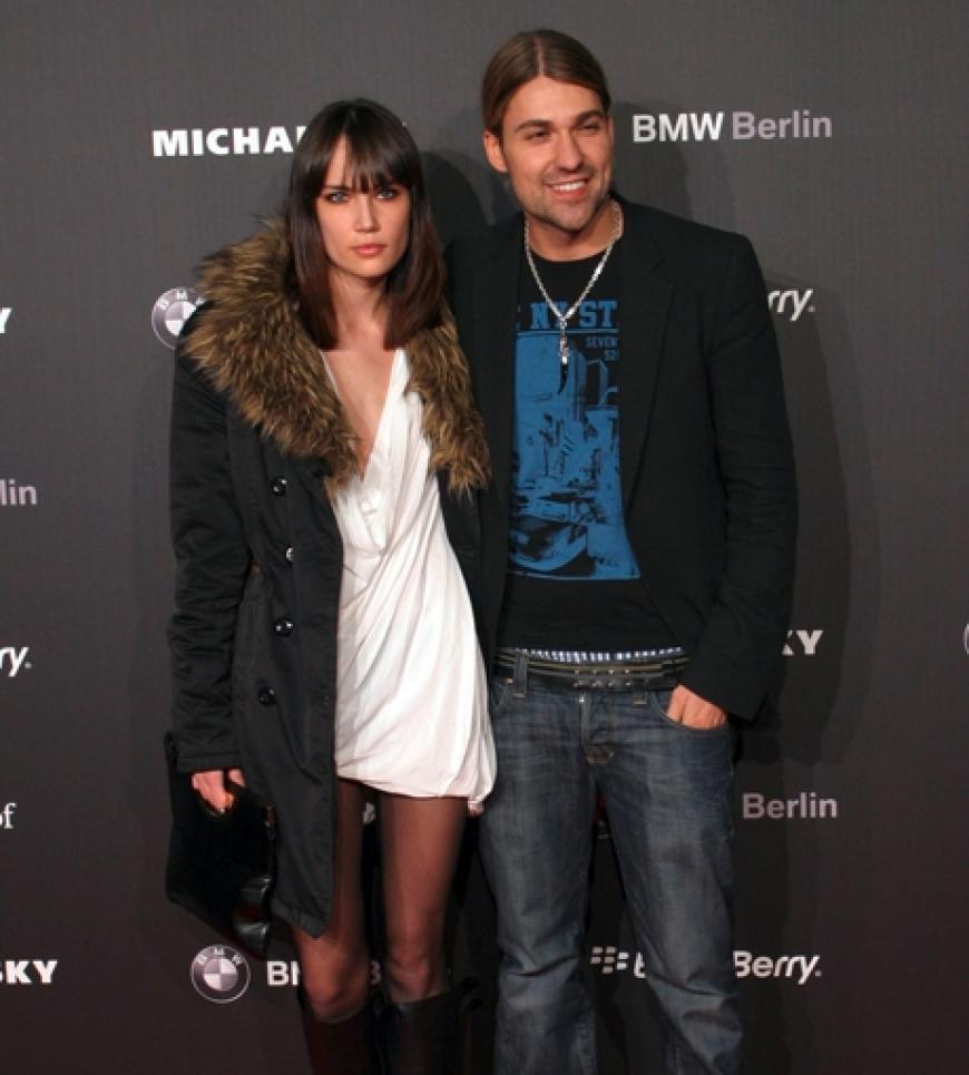 Model Tatjana Gellert mit ihrem Freund und Musikern David Garrett