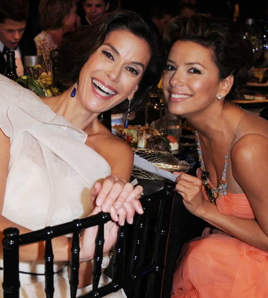 Verstanden sich während der Verleihung sehr gut: Teri Hatcher und ihre Kollegin Eva Longoria