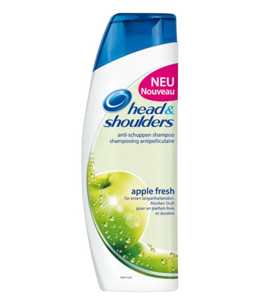 Wer Schuppen den Kampf ansagen und nebenbei köstlich nach grünem Apfel duftendes Haar haben möchte, kann ab sofort zum âApple Freshâ-Shampoo von Head & Shoulders greifen. Lecker! 300 ml, ca. 5 Euro