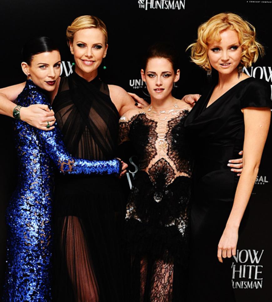 Liberty Ross, Charlize Theron, Kristen Stewart und Lily Cole