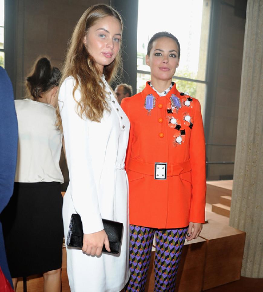Très chic: die beiden französischen Models und Schauspielerinnen Berenice Bejo und Marie-Ange Casta