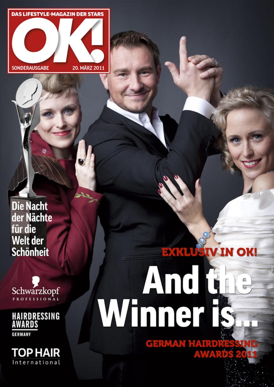 Einmal im Leben das Cover der OK! zieren! Für die Gäste des „German Hairdressing Award 2012“ wurde dieses Traum Wirklichkeit. Jeder Gast des Gala-Abends konnte an einem persönlichen OK! Fotoshooting teilnehmen - und die tollen Ergebnisse sehen Sie hier! Viel Spaß beim Durchklicken!