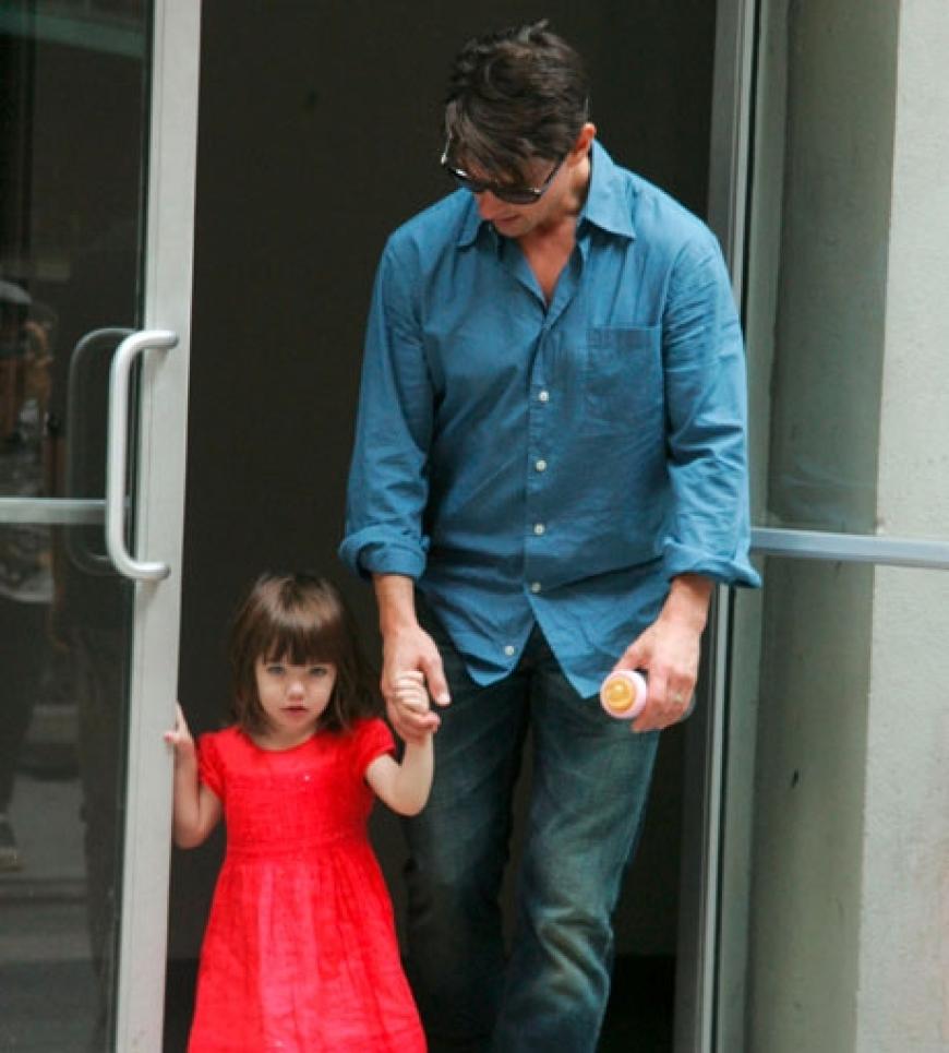 Suri und Papa Tom Cruise