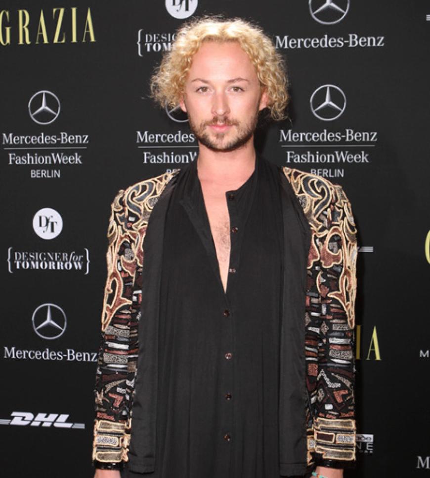 Designer Marcel Ostertag zeigte an dem Abend eine Preview seiner Kollektion