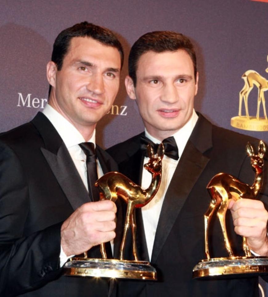 Wladimir und Vitali Klitschko wurden bereits zum zweiten Mal mit einem goldenen Rehkitz geehrt