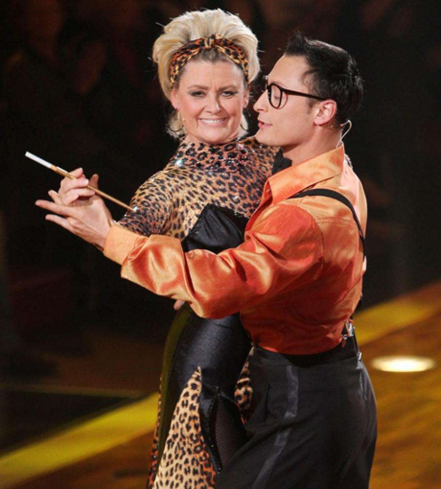 Trotz Rippenbruch gab Gitte Haenning alles mit ihrem Tanzpartner Gennady Bondarenko