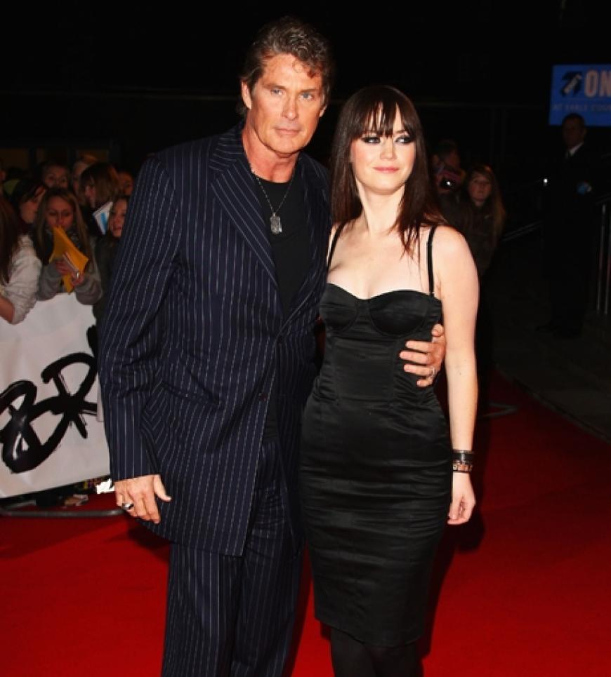 US-Schauspieler David Hasselhoff erschien mit seiner Tochter Taylor Ann