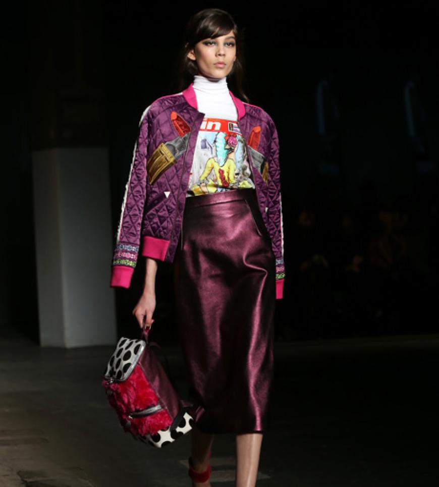 Auch bei der Runway-Show von House of Holland kann man Rucksäcke entdecken