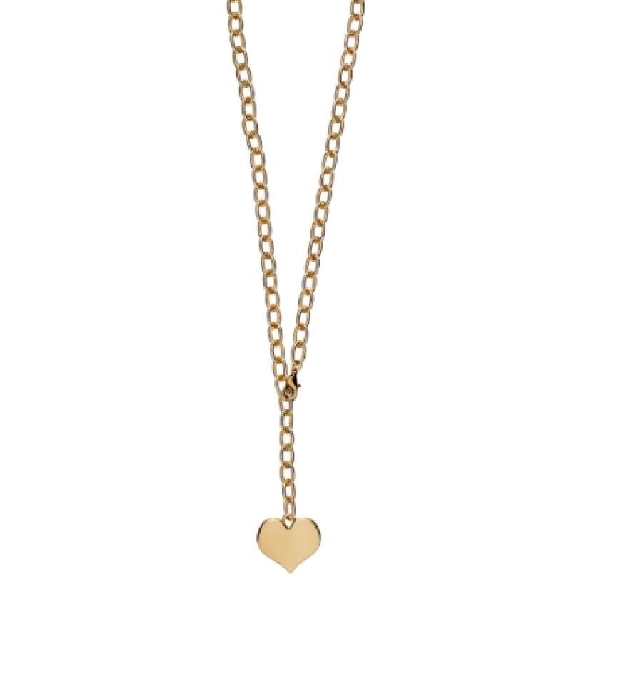 Diese schöne Liebeserklärung von Pilgrim sagt mehr als tausend Worte. Die Gliederkette ist in einem glänzenden Gold- oder Silberton erhältlich.
Herzkette
von Pilgrim,
ca. 40 Euro
