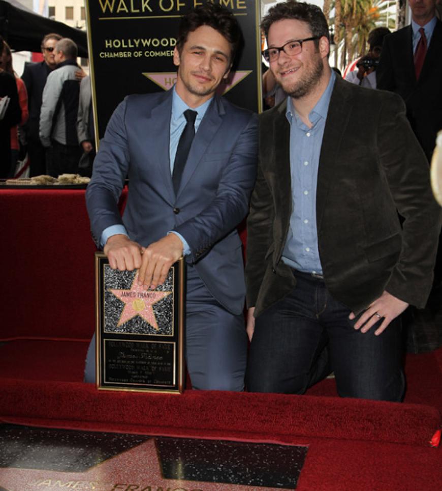 Auch James Kollege Seth Rogen war dabei und hielt sogar eine Rede für den Schauspieler
