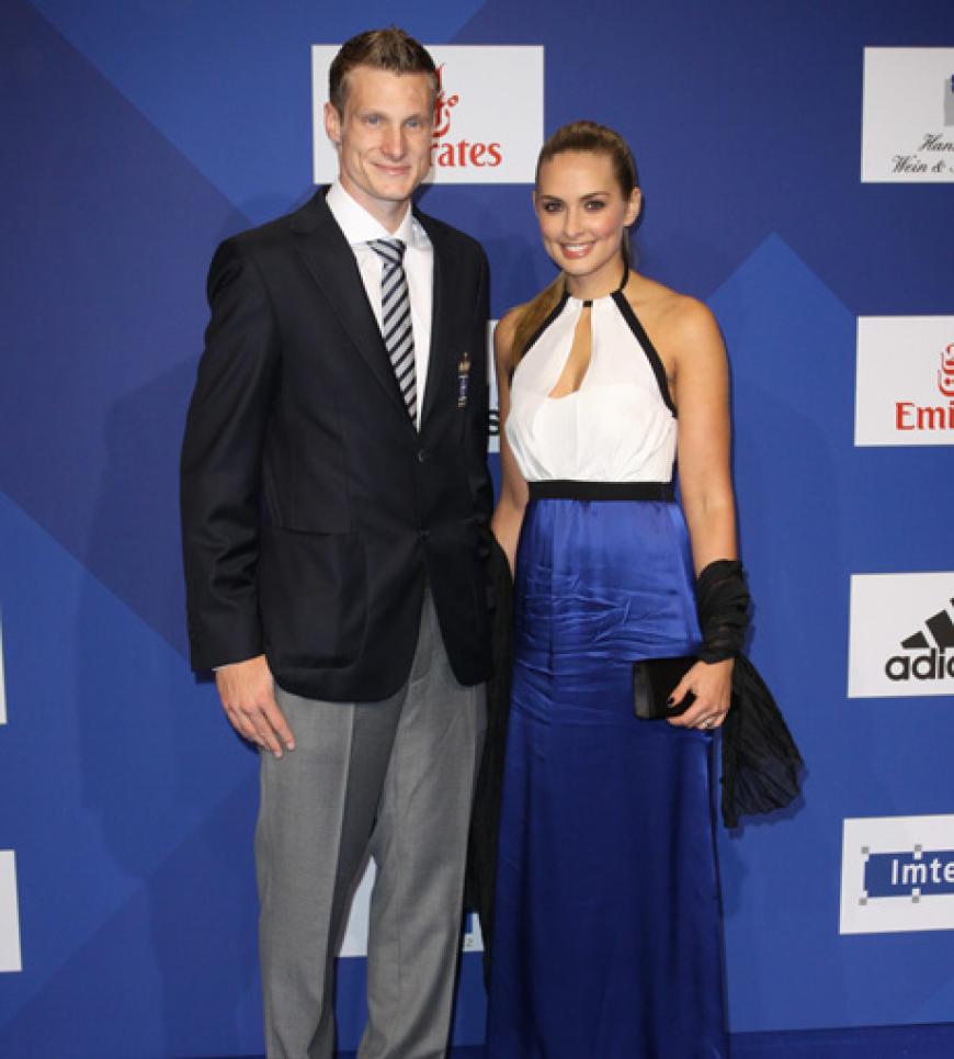 HSV-Kicker Marcell Jansen und seine Freundin Jacqueline Köster