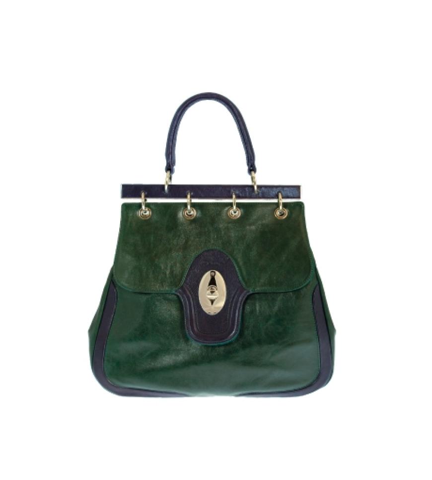 Retro-Bag in XXL aus Leder von
Tosca Blu, ca. 290 Euro